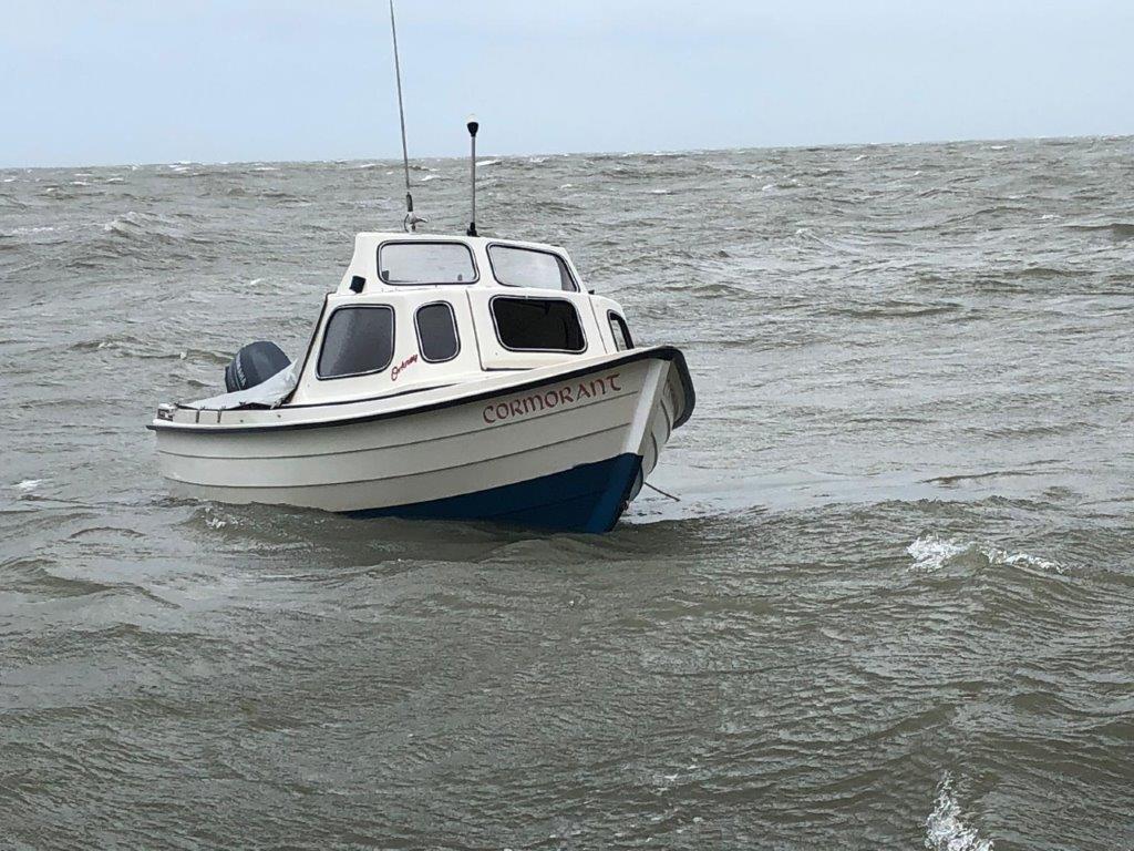 Drifting boat